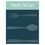 Blue Menu template flyers