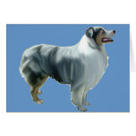 Blue Merle Aussie Greeting Card