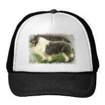 Blue Merle Rough Collie Art Gifts Trucker Hats