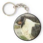 Blue Merle Rough Collie Gifts Art Key Chains