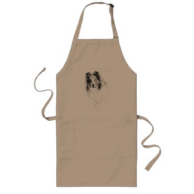 Blue Merle Rough Collie grooming apron by aesthete