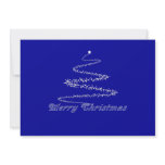 Blue Merry Christmas Invitation Template