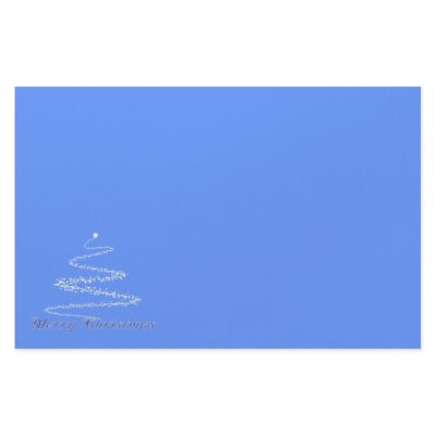 Blue Merry Christmas Stationery by superdumb