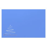 Blue Merry Christmas Stationery