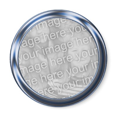 Blue Metal Photo Frame by HeartsinFocus