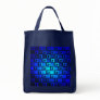 Blue Metallic Background Bag