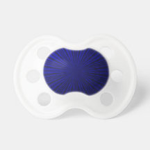 Blue metallic Illusion Baby Pacifiers