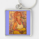 blue microphone songstress keychain