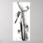 Blue Midnight Bamboo Posters