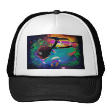 Blue Mini Car Trucker Hat