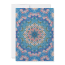 Blue Mixed Media Mandala