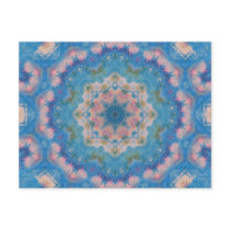Blue Mixed Media Mandala