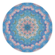 Blue Mixed Media Mandala