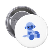 Blue Monkey Pins