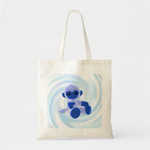 Blue Monkey (swirl) Bags