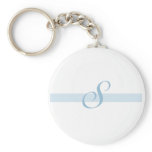Blue Monogram S keychains