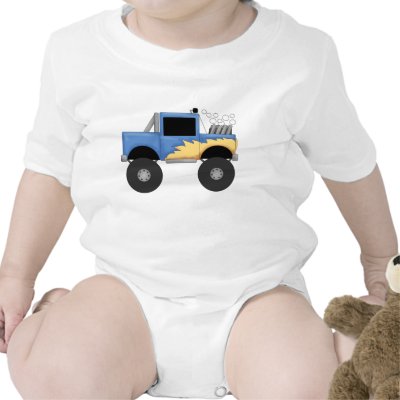 Blue Monster Truck Tshirts and Gifts by toddlersplace