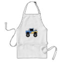 Blue Monster Truck Tshirts and Gifts aprons