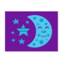 Blue Moon and Striped Stars Post Card