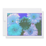 Blue Moon Daisy Baby Shower Invitation