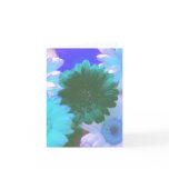 Blue Moon Daisy Flower Note or Greeting Card