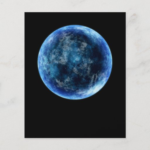 blue moon flyer design