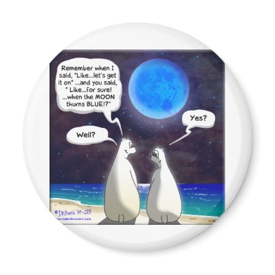 BLUE MOON NEW YEARS FROM THE POLAR BEARS by cabinfeverdavid