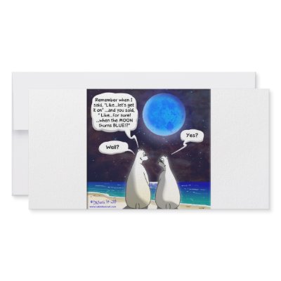 BLUE MOON NEW YEARS FROM THE POLAR BEARS by cabinfeverdavid