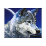 Blue Moon Wolf canvas prints