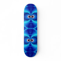 Blue moons Fractal Skate Board