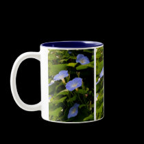 Blue Morning Glories Mug
