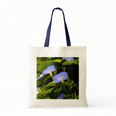 Blue Morning Glory Bag by kkphoto1