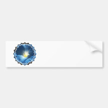 Blue Morning Glory Bumper Sticker
