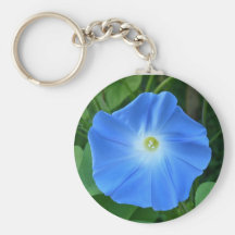 Blue Morning Glory Key Chain