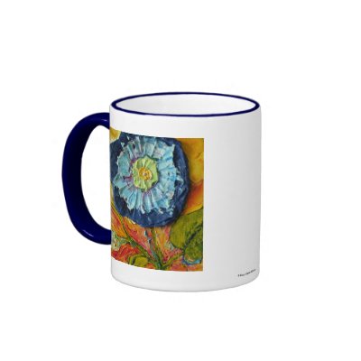 Blue Morning Glory Mug by OriginalsbyParis