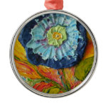 Blue Morning Glory Ornament