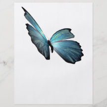 Blue Morpho Butterfly Custom Flyer