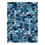 Blue Mosaic Of Tiles Postcards