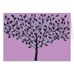 Blue Mosaic Tree Cards