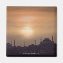 Blue Mosque and Hagia Sophia Turkey, Istanbul Fridge Magnet