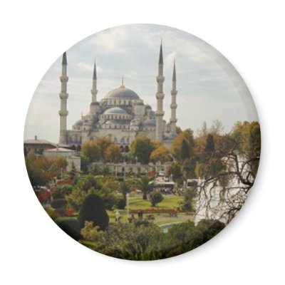 Blue Mosque Magnets by VectorGraphics