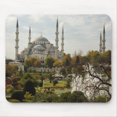 Blue Mosque Mouse Pads by VectorGraphics