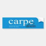 Blue Motivational Inspirational Quote Bumper Stickers
