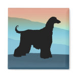 Blue Mountains Afghan Hound Refrigerator Magnet