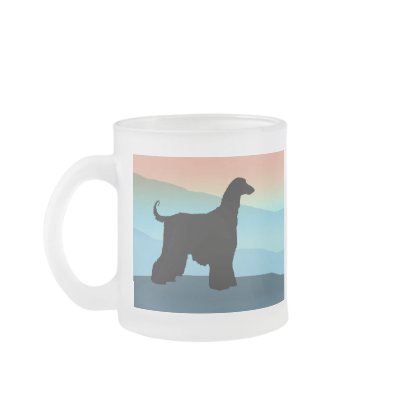 Blue Mountains Afghan Hound Mug by dogsandhorses