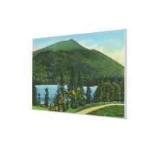 Blue Mt Lake View of the Mountain Canvas Print