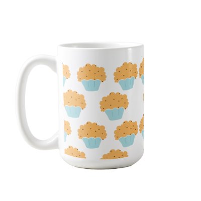 Blue Muffin pattern Coffee Mug by AgathaCastro