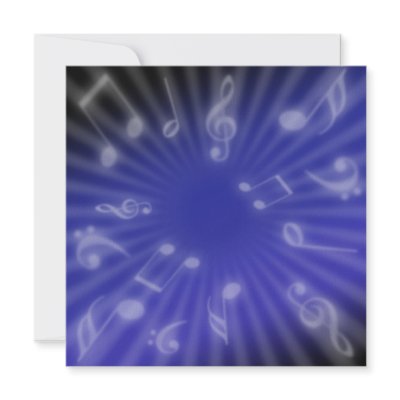 Blue Music Personalized Invitation by JAM_Design