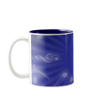 Blue Music Mugs