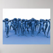 Blue music posters